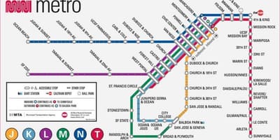 San Fran metro hartë