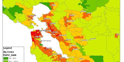 Harta e San Franciskos popullsisë