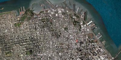Harta e San Franciskos satelitore