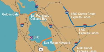 Taksë e rrugëve të San Franciskos hartë