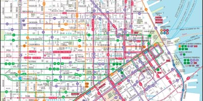 San Francisko publike transit hartë