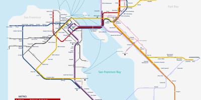 San Francisko metro sistemit hartë
