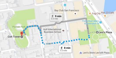 Harta e San Franciskos vetë të udhëhequr turne në këmbë