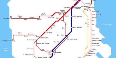 San Fran tramvaj hartë