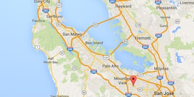 Harta e silicon valley qytetet